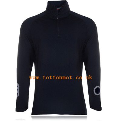 Canterbury Mercury First Layer Half-Zip Long Sleeve Running Black Men's Lightweight Running Breathable